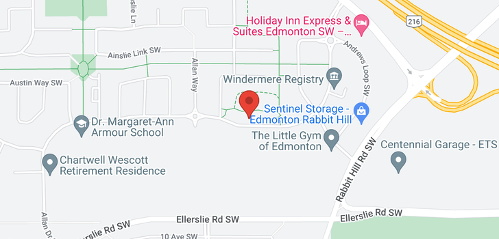 map of 3622 ALLAN DR SW